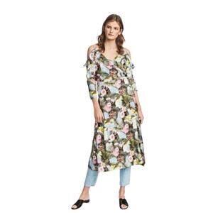 H&M Floral Front Wrap Dress-10